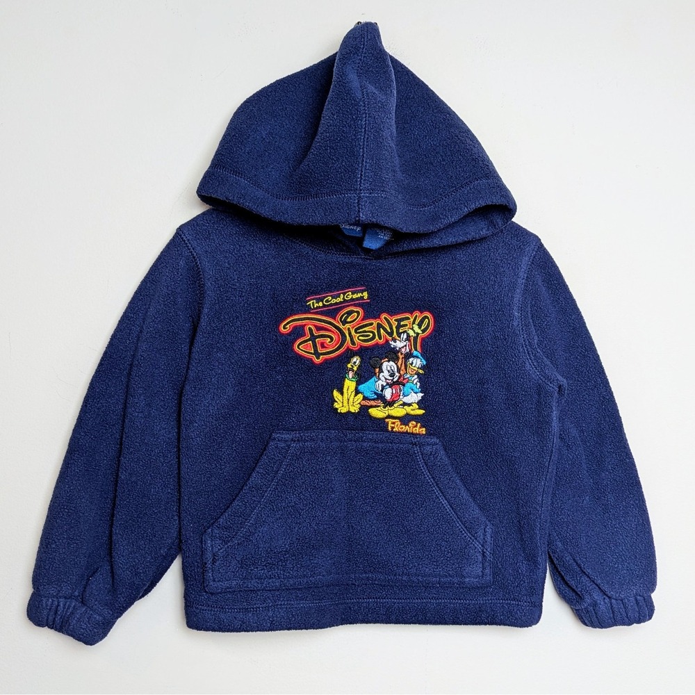 Disney World Mickey Friends Cool Gang Parks Land Fleece Hoodie Jacket Toddler 3T